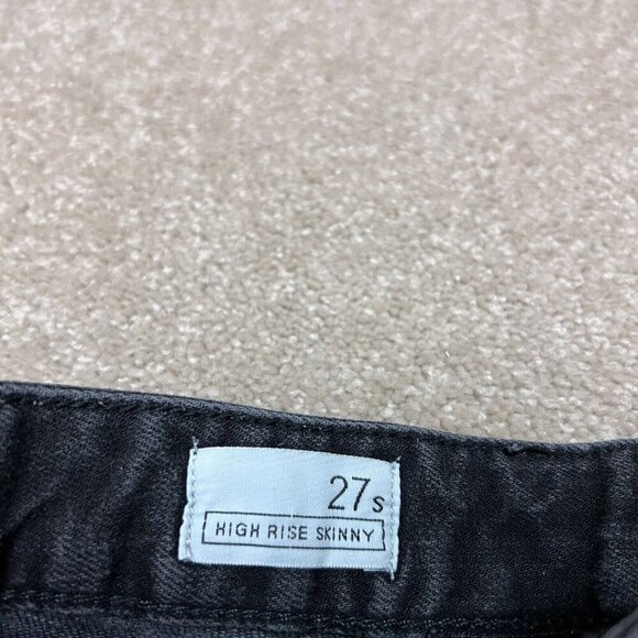 Gap High Rise Skinny Jeans Women’s Black Pockets Size 27 Short - Picture 11 of 13